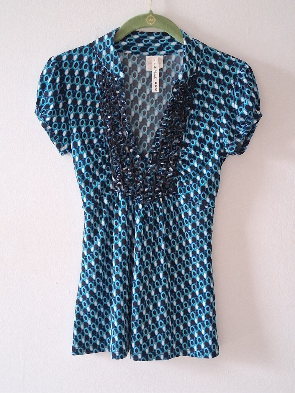 Heart Soul Vintage Y2K Geometric Babydoll